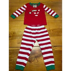 Blanks Boutique Christmas Pajamas Girls Pjs Size 18 Months V Initial